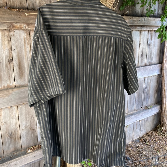 Brown and Black Striped Shirt by HAGGAR - Picture 5 of 7